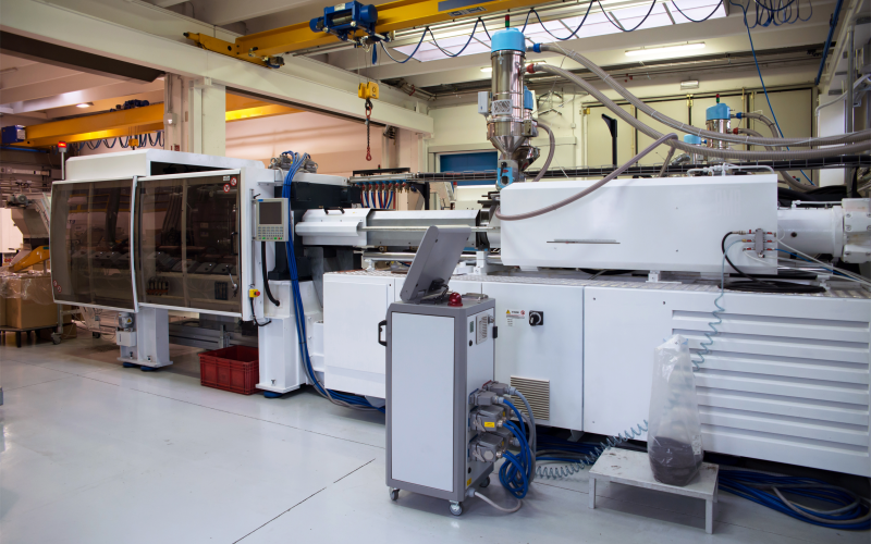 Image showing how plastic injection molding supports mass production of IoT devices