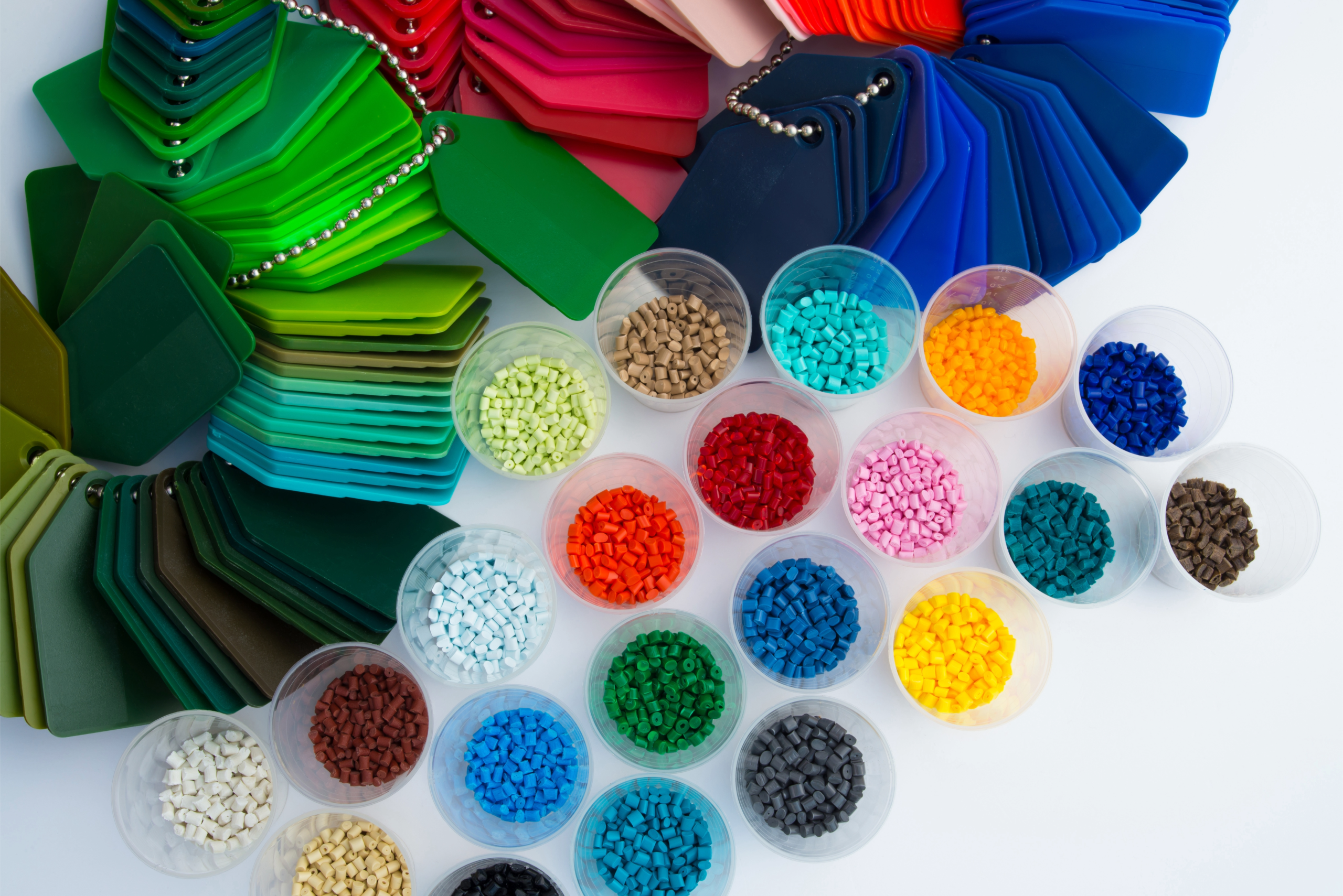 Image of plastics that can be used to create specialized plastic formulations