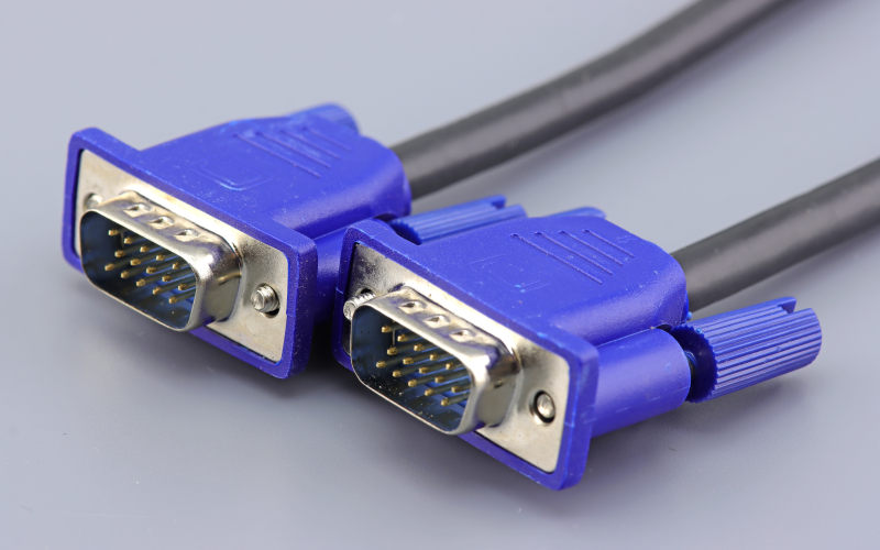 Image of electronic connectors that used insert molding