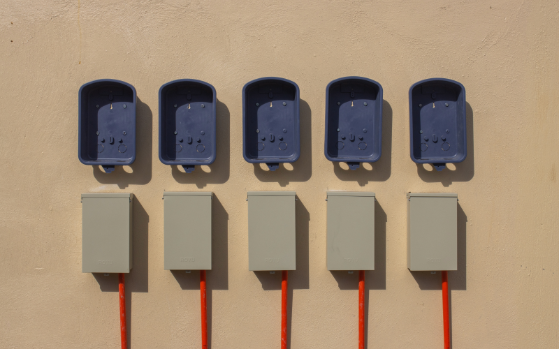 Image of meters using EMI shielding