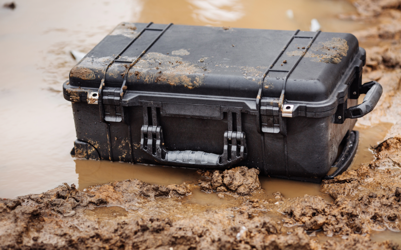 Weather-resistant plastic case
