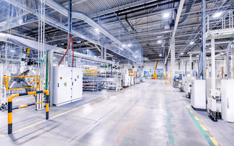 Image of factory that helps make robotics