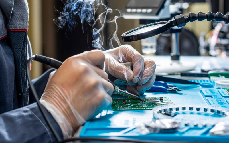 Precision electronics assembly