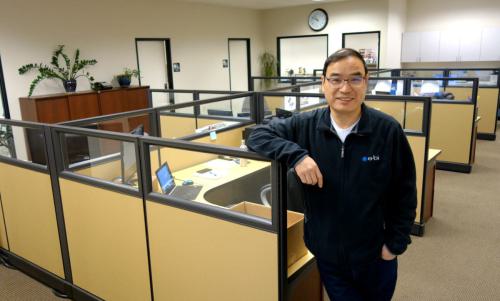 President George Wang in our Beaverton, Oregon, USA headquarters office.